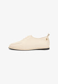 Tommy Hilfiger TH MONOGRAM LEATHER OXFORD SHOES - Lace-ups - soft cream