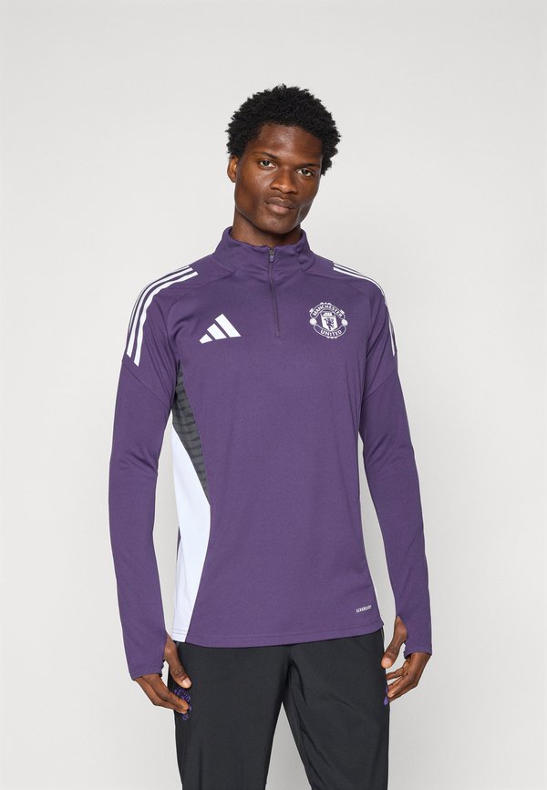 adidas Performance MANCHESTER UNITED 25/26 COMPETITION TRAINING TOP - Club wear - aurora plum/white/black