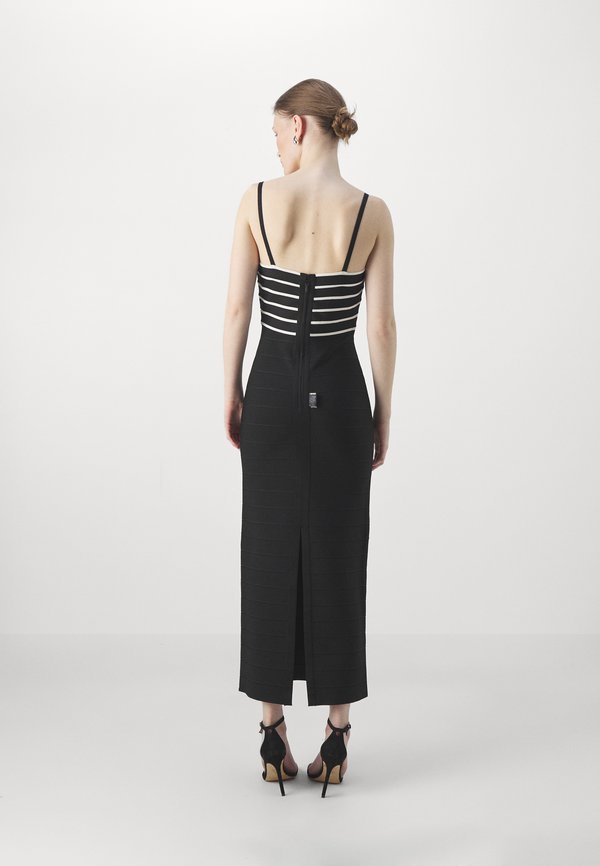 Hervé Léger STRIPED BANDAGE GOWN
