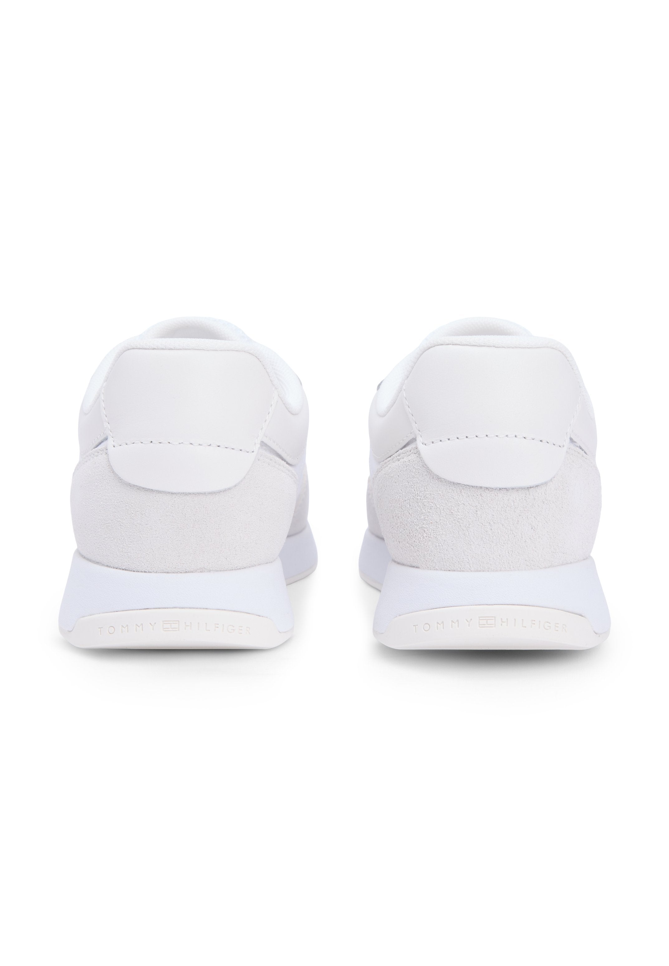 SUEDE MIXED TEXTURE MESH SERRATED TRAINERS Media 3