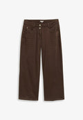 TOM TAILOR TOM TAILOR HOSEN & CHINO CULOTTE HOSE MIT STRETCH - Trousers - java dark brown