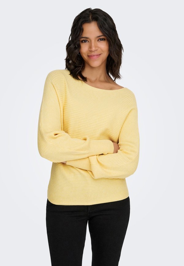 ONLY ONLADALINE LIFE PULLOVER - Jumper - pastel yellow