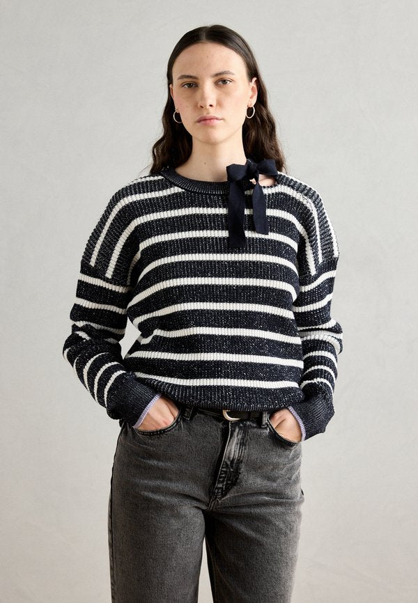 Scotch & Soda STRIPE TIE NECK