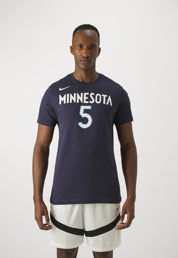 Nike Performance NBA MINNESOTA TIMBERWOLVES TEE ANTHONY EDWARDS - Club wear - college navy