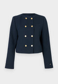 TEXTURED WOOL BLEND DOUBLE BREASTED JACKET Media 1