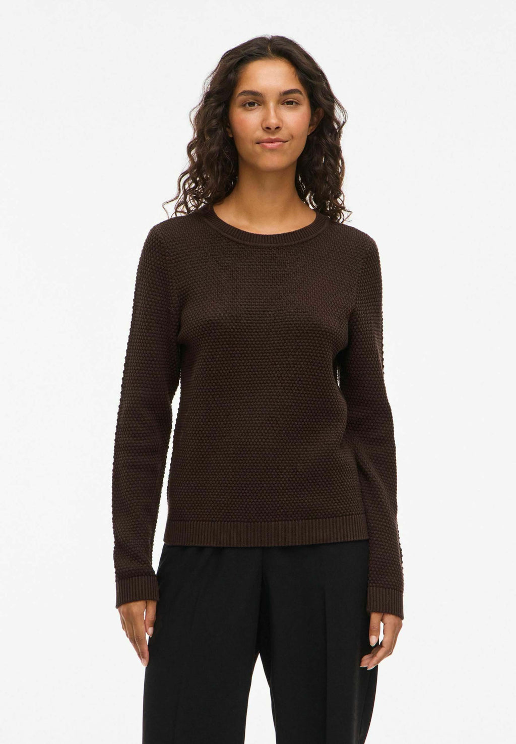 VILA VIDALO O-NECK L/S KNIT TOP- NOOS