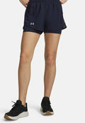 Under Armour FLY-BY - 2-in-1 shorts - midnight navy