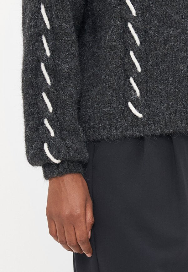 Vero Moda Petite VMILINA O NECK HANDSTITCH