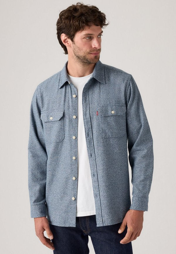 Levi's® JACKSON WORKER - Shirt - navy tricolor grindle