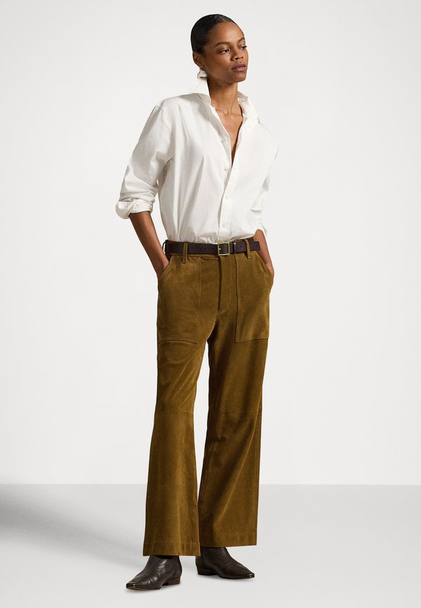 Polo Ralph Lauren THE SUEDE WIDE-LEG CROP RICKY PANT