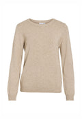 VILA VIRIL O-NECK L/S KNIT TOP - NOOS