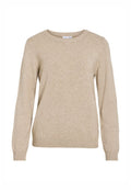VILA VIRIL O-NECK L/S KNIT TOP - NOOS