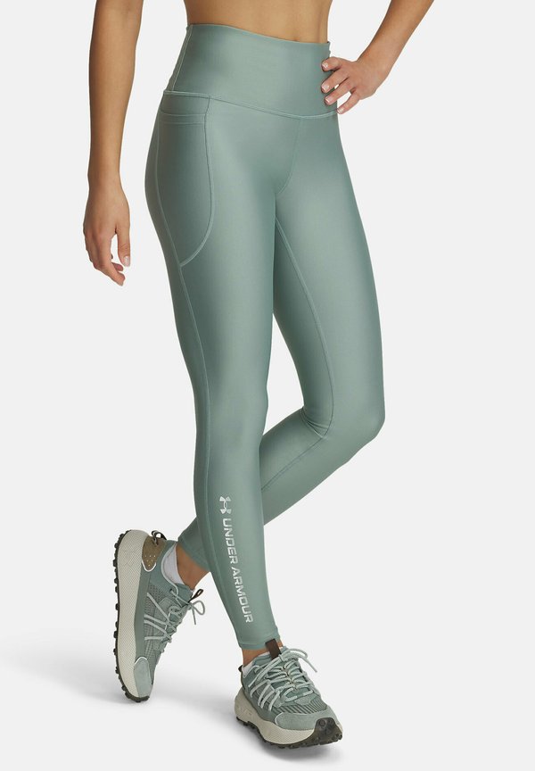 Under Armour TECH BRANDED - Leggings - silica green