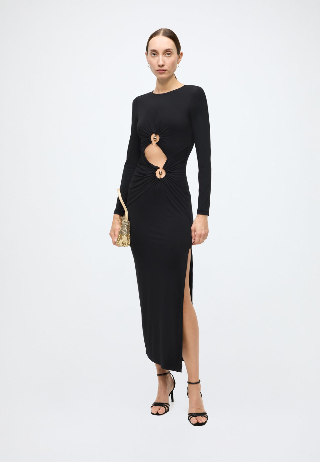 Bardot NEVE LONG SLEEVE MAXI DRESS