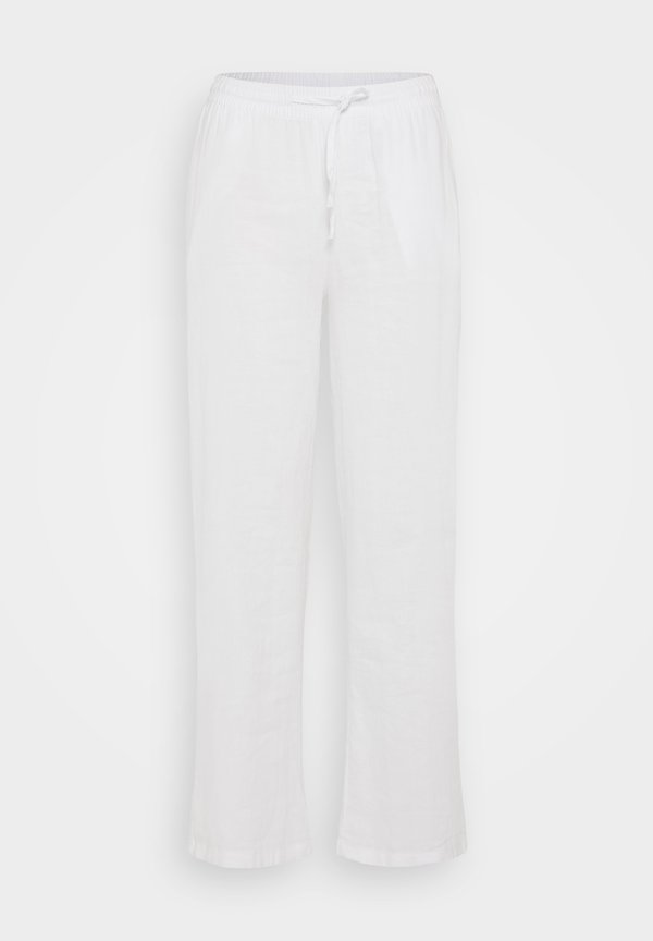 Vero Moda Wide-leg VMLINN Mid waist - Trousers - snow white