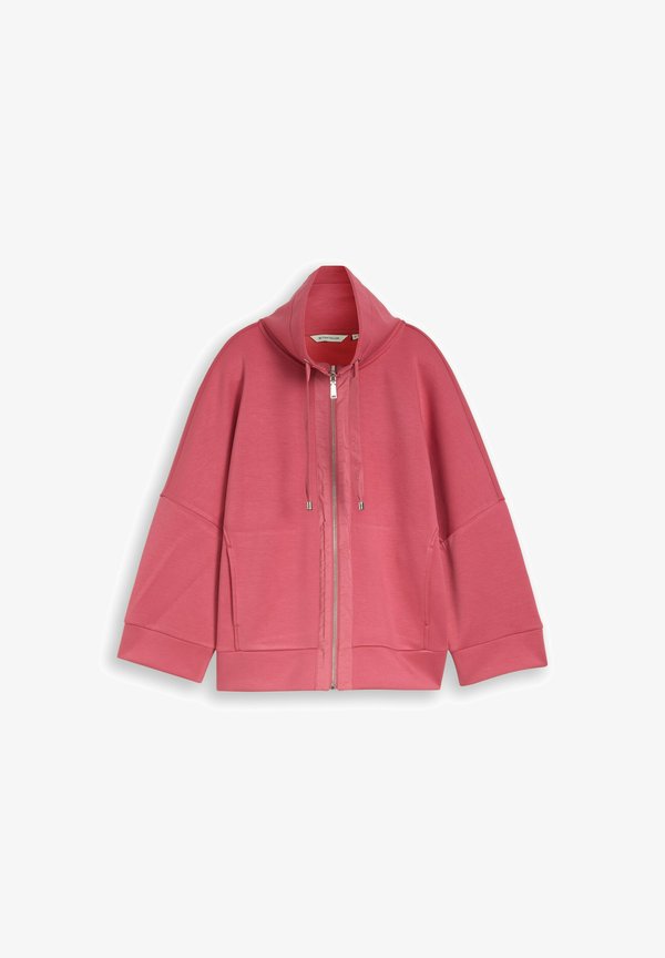 TOM TAILOR BOXY FIT - Zip-up sweatshirt - cozy pink