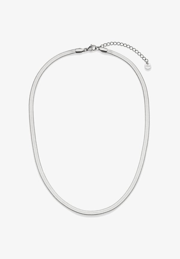 s.Oliver SLEEK - Necklace - silver-coloured