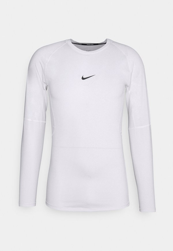 Nike Performance M NP DF TIGHT TOP LS - Long sleeved top - white/black