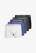 Jack & Jones JACBLACK FRIDAY TRUNKS 5 PACK - Trunks - black pack dark grey melange  forest river  dazzling blue black