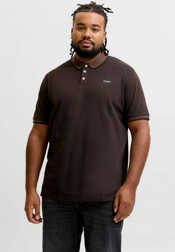 Jack & Jones POLOSHIRT PLUS SIZE POLOSHIRT - Polo shirt - hot fudge