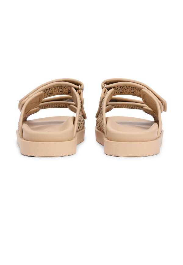 Tommy Hilfiger RAFFIA TH MONOGRAM DOUBLE STRAP SANDALS