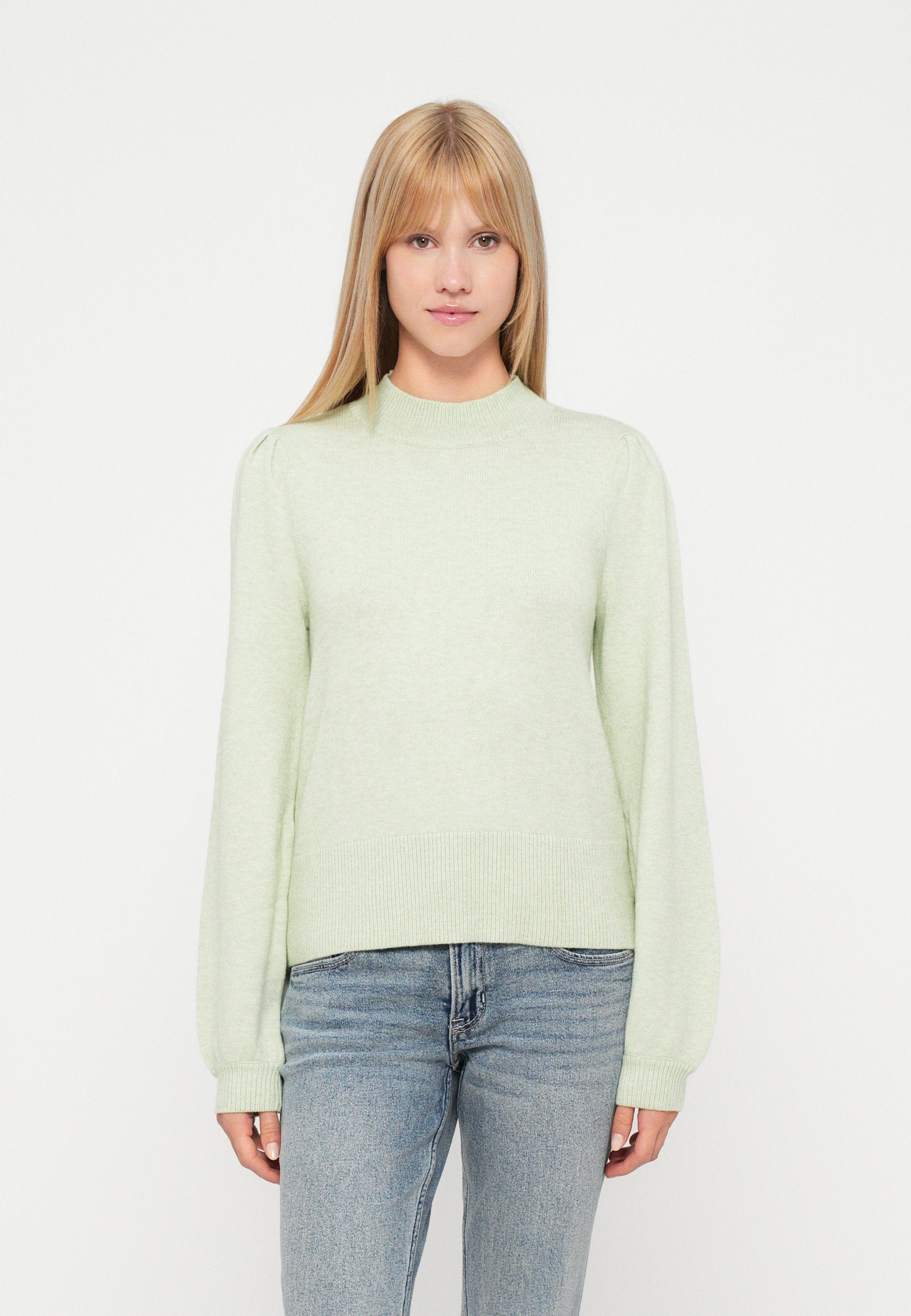 VILA VIRIL TURTLE-NK BALLOON L/S TOP - NOOS