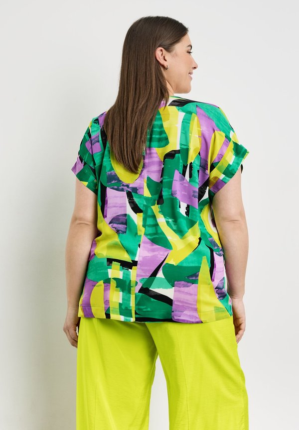 Samoon KURZARM MIT FARBENFROHEM PRINT