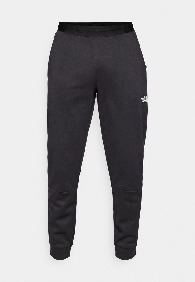 Schwarze Jogginghose aus weichem Material mit figurbetontem Schnitt. Verfügt über einen schwarzen elastischen Bund und das The North Face Logo in Weiß.