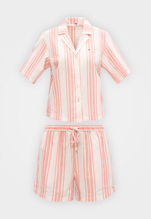 Tommy Hilfiger SHIRT SHORTS - Pyjama set - peach
