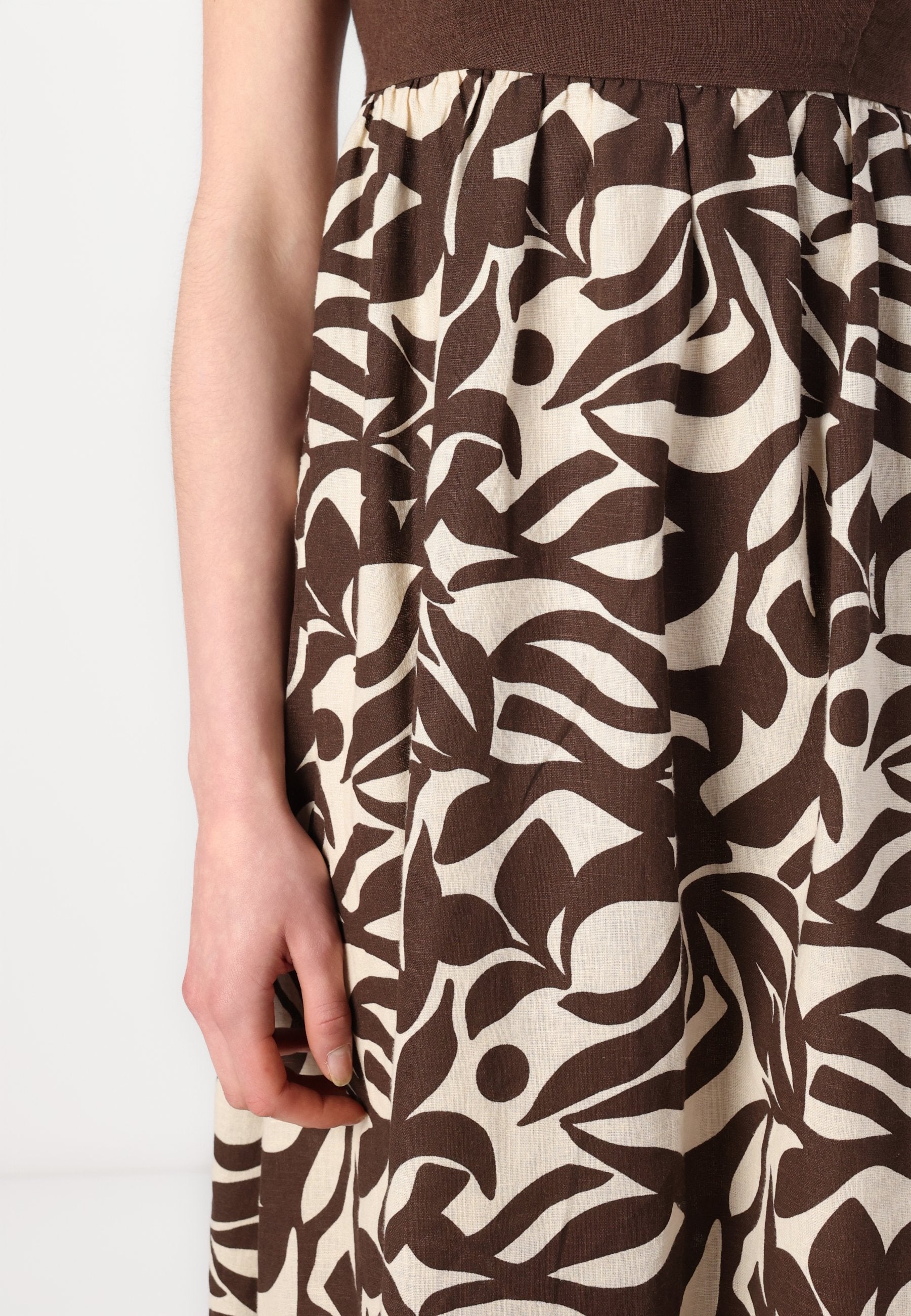 Abercrombie & Fitch Tie-Back Babydoll Maxi Dress