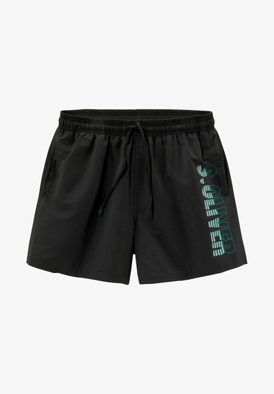 s.Oliver KURZES BEIN SCHÖNE TA - Swimming shorts - schwarz