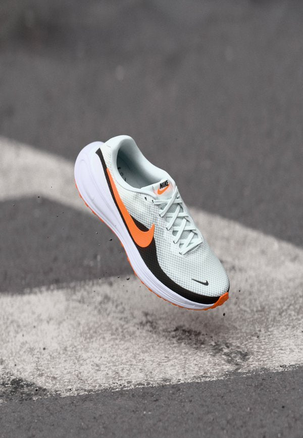Nike Performance REVOLUTION  - Road running shoes - off white/total orange/white/black/anthracite