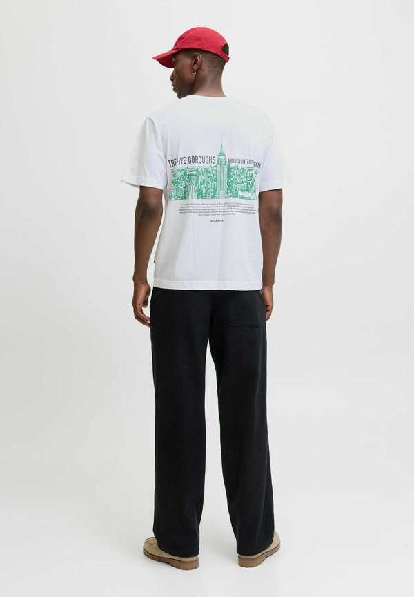 Jack & Jones T- - Print T-shirt - bright white