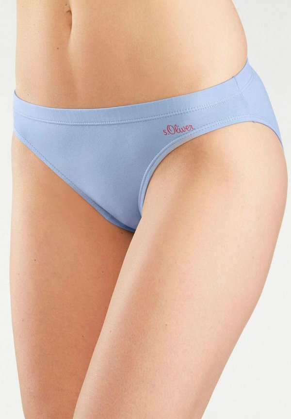s.Oliver 3 PACK - Bikini bottoms - blaufarben