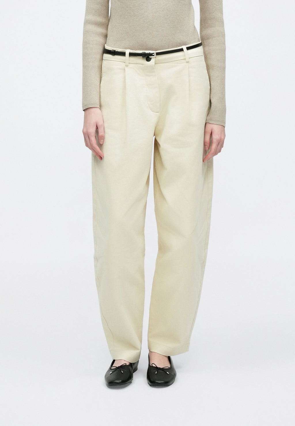 Selected Barrel fit mid waist