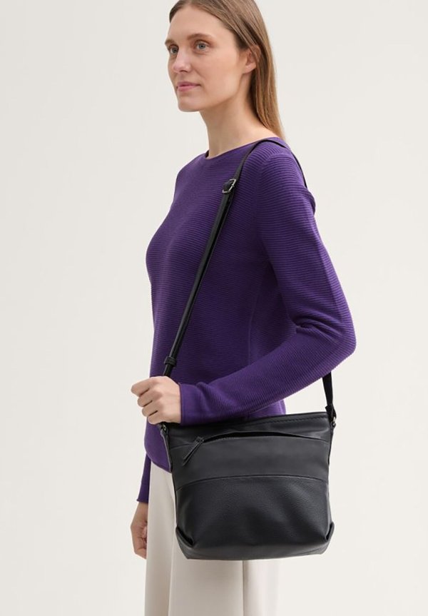 TOM TAILOR NICOLINA CROSS BAG M - Cross body bag - mixed black