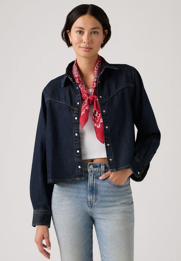 Levi's® LOGAN SHACKET - Button-down blouse - dark nights