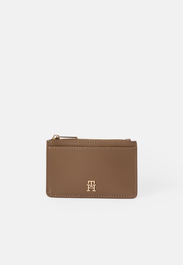 Tommy Hilfiger HILFIGER ICON ZIP CREDIT CARD HOLDER - Wallet - nordic taupe