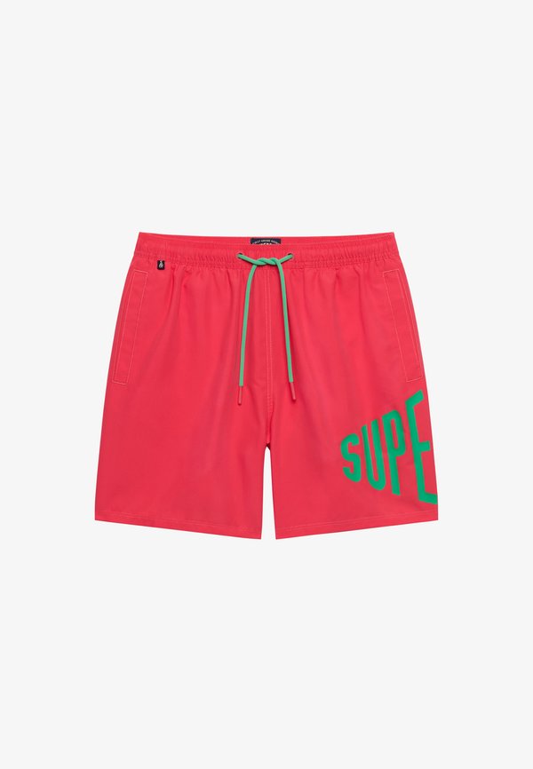 Superdry & Co SUPERDRY PRINTED LOGO 16-INCH SWIM SHORTS.. - Swimming shorts - paradise pink