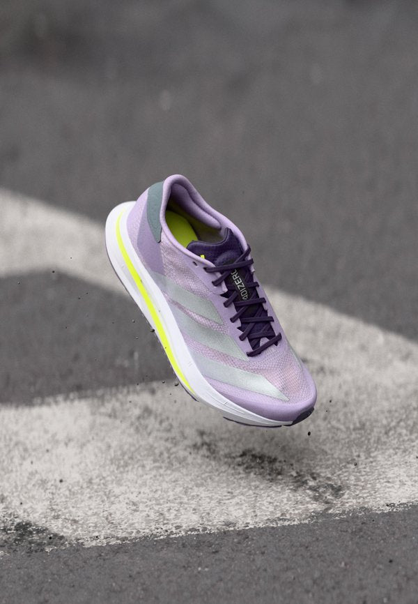 adidas Performance ADIZERO SL2 - Road running shoes - powder plum/silver-coloured metallic/solar yellow