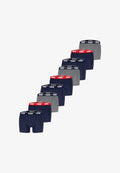 Puma EVERYDAY 9ER PACK  - Boxer briefs - grey/navy/red combo
