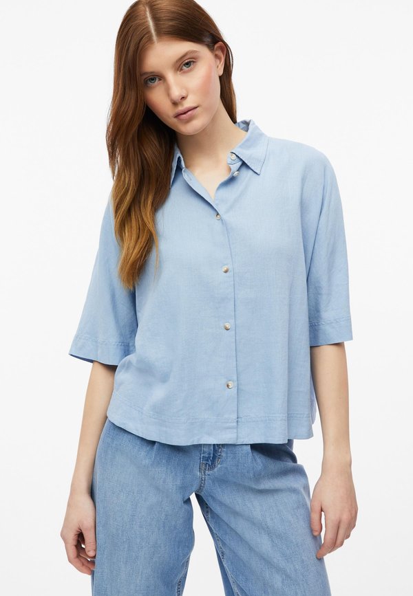 s.Oliver BLUSE - Button-down blouse - hellblau