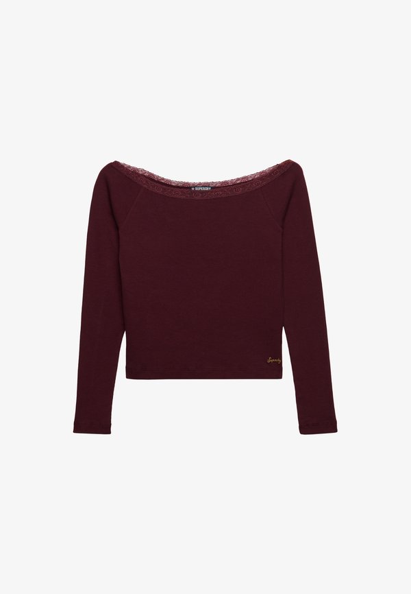 Superdry & Co Long sleeved top - port red