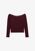 Superdry & Co Long sleeved top - port red