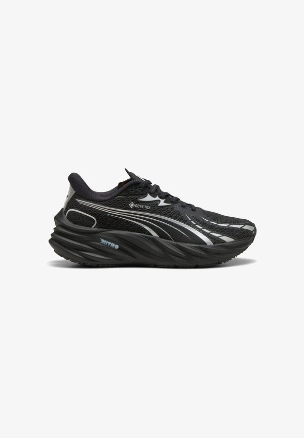 Puma VELOCITY NITRO WNS GTX - Trail running shoes - puma black-puma silver-coloured