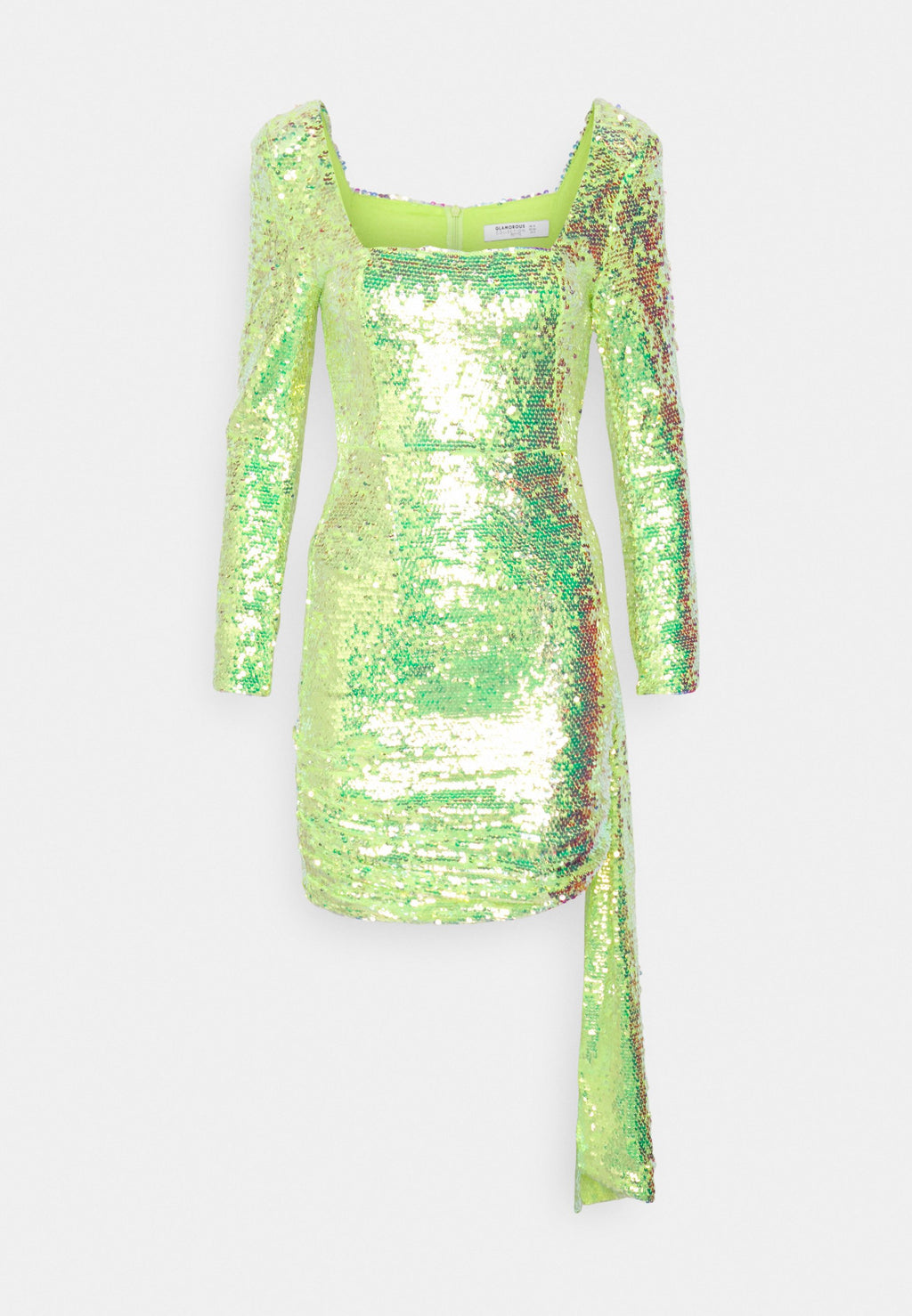 Glamorous Petite MINI SEQUIN DRESS TIE DETAIL