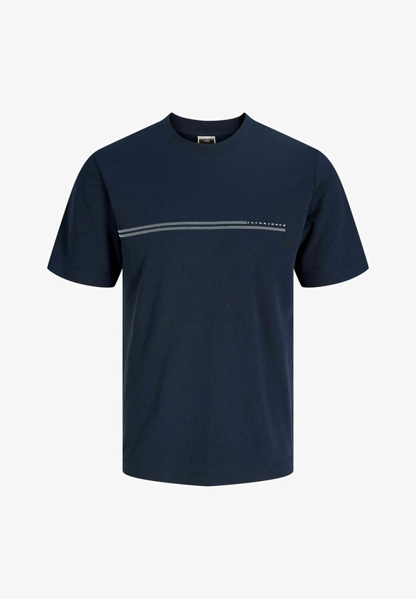 Jack & Jones JCOFUSION CHEST BRAND TEE SS CREW SN - Print T-shirt - outer space