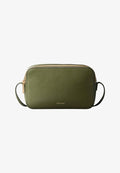 Calvin Klein FOIL LOGO ELONGATED CAMERA - Cross body bag - cypress