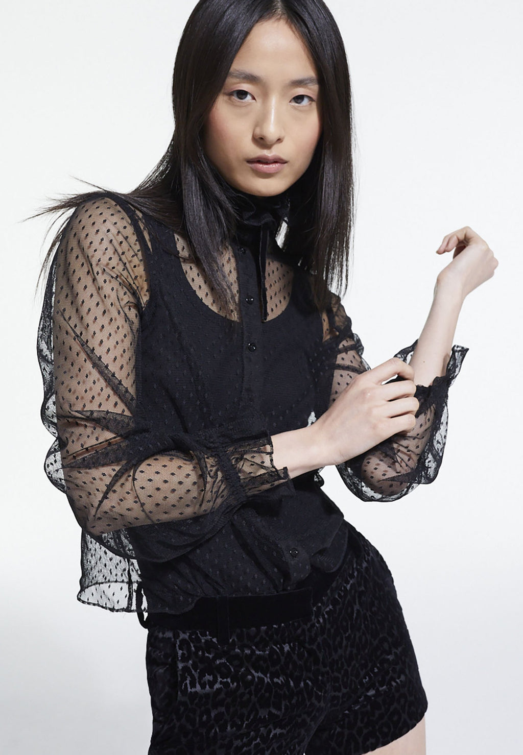 The Kooples EN VOILE DE COL MONTANT