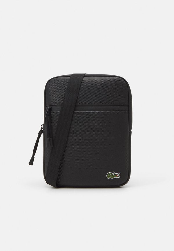 Lacoste FLAT CROSSOVER BAG UNISEX - Cross body bag - noir